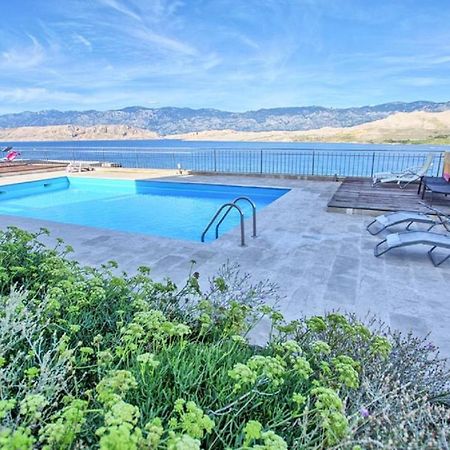 Sea View & Pool Studio Pag Town Bagian luar foto